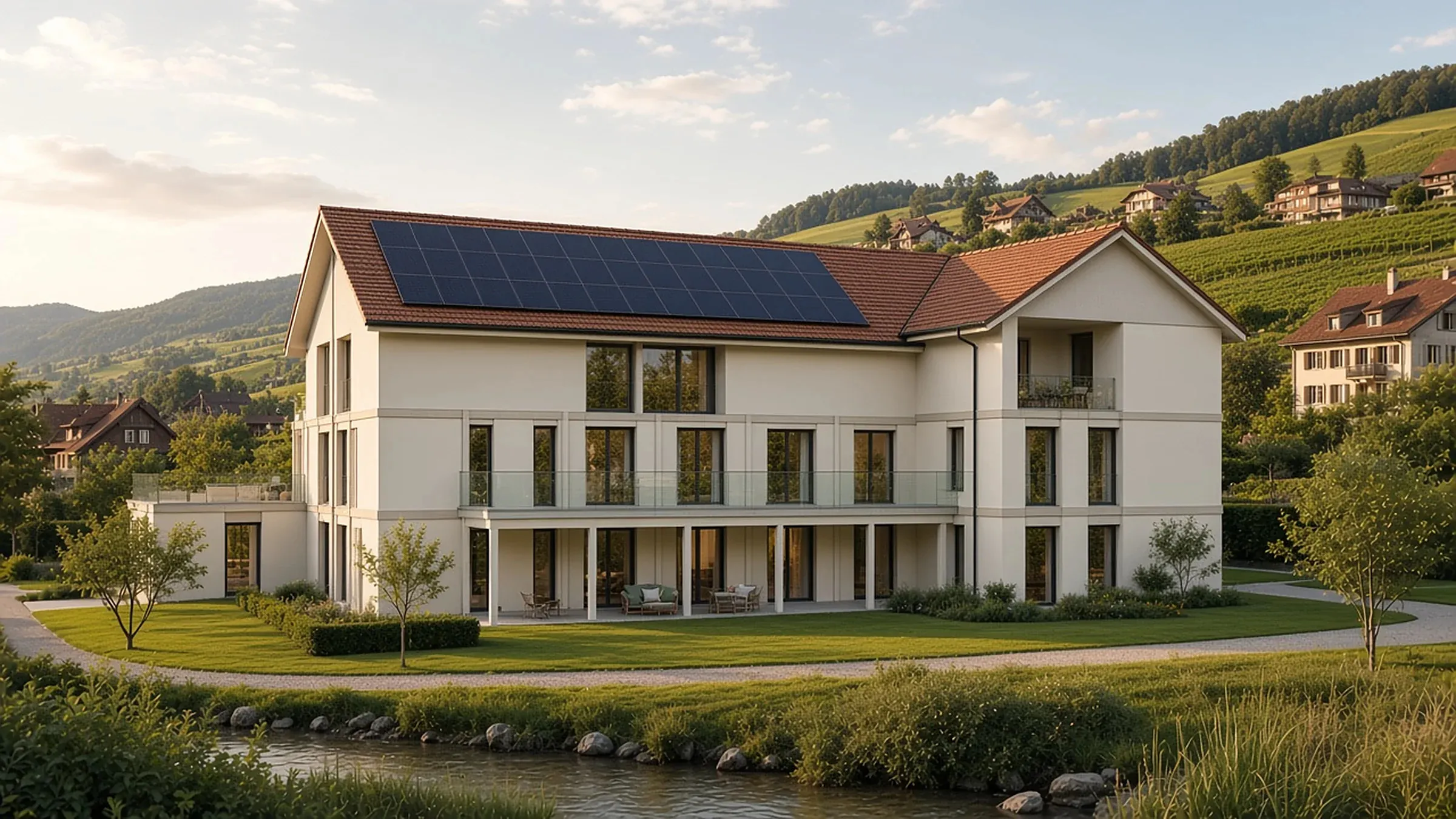 3D-Visualisierung Aussenansicht, Rebmatt, Villigen